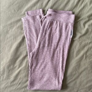 SOLD Gymshark Pink Heather Ribbed Lounge Pants